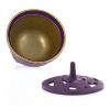 Cast Iron Incense Bowl with Lid | Purple & Gold | by Japanese maker Iwachu