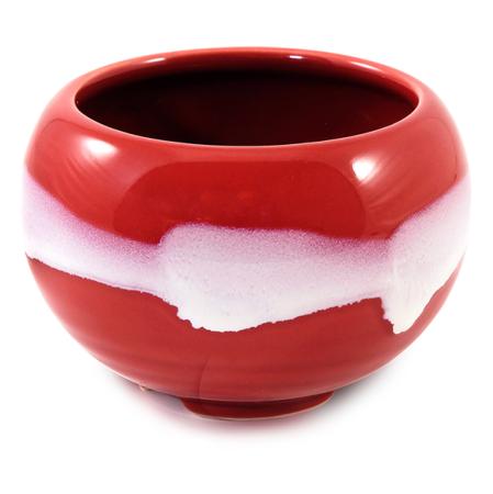 Crimson Incense Bowl by Shoyeido | includes bag of White marble sand