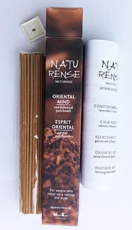 Naturense Japanese Incense | Oriental Mind | 40 Sticks & holder | by Nippon Kodo
