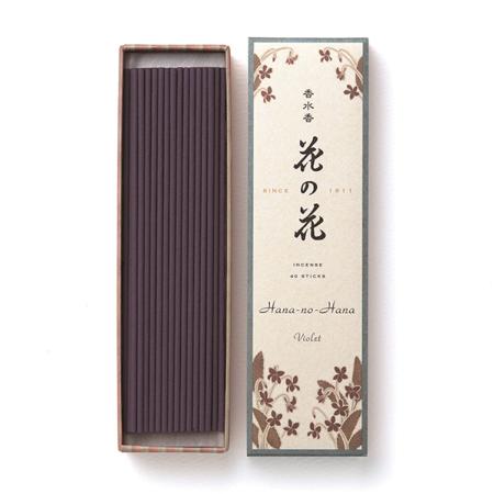 Japanese Incense | Hana no Hana | Violet fragrance | 40 Longer Sticks