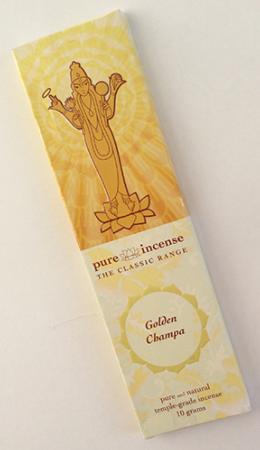 Golden Champa Indian Incense | Pure Incense Classic | 10 gram pack