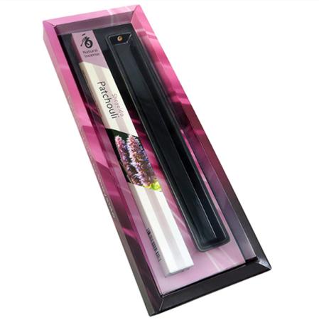 Patchouli Japanese Incense Gift Set | 35 Long Sticks & Holder | Overtones by Shoyeido