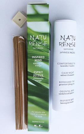 Naturense Japanese Incense | Inspired Mind | 40 Sticks & holder | by Nippon Kodo