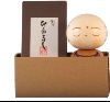 Traditional Japanese Kokeshi Doll | Happy Buddha | Shiawase Jizo