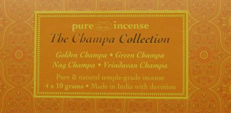 Champa Collection Indian Incense | Pure Incense Absolute | 40 gram Box