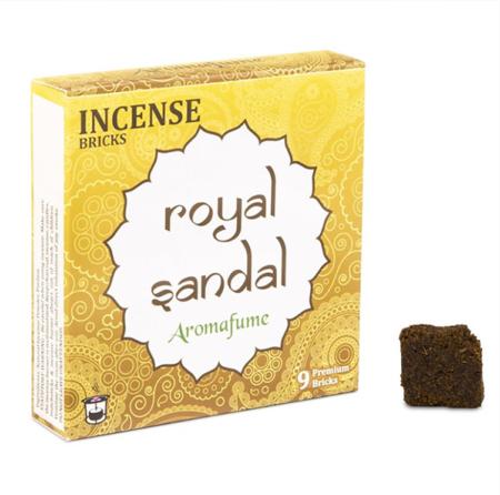 Aromafume Incense Bricks | Royal Sandal fragrance | 9 brick pack