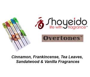 Shoyeido Japanese Incense - New Overtones range