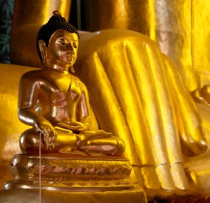 Greeting Card | Buddhist Themed | Gold Buddha & Giant Hand | #12 of 20