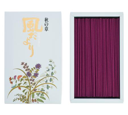 Japanese Incense Sticks | Nippon Kodo | Kazedayori Autumn (Oak Moss) | 360 Boxed | Low Smoke