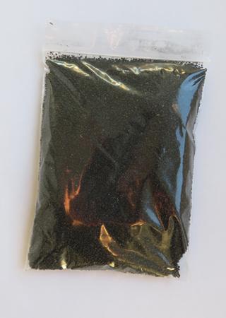 200g bag of Black Volcanic Sand used to fill incense bowls