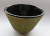Incense Stick Bowl | Zen Cup | Cast Iron in Green and Gold
