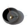 Ume | Raw Black Stoneware Incense Bowl and Gold Dome Holder | New Dome shape
