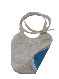 Petit Bavoir Coton Biologique imperméable - aqua