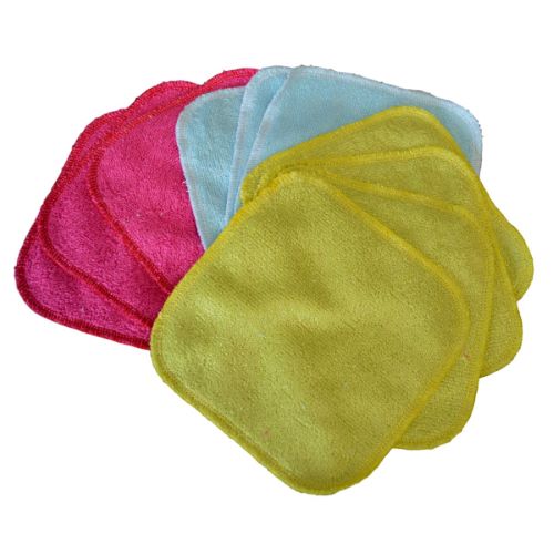 Lot lingettes bébé Bambou couleur Pep's