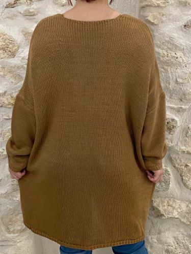 OOHLALA - PULL OVERSIZE CAMEL
