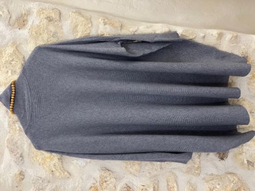 PASSION - PULL GRIS OVERSIZE GRANDE TAILLE