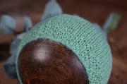 Mint smooth mohair hat