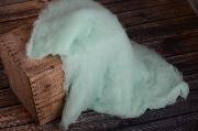 Couverture en laine aigue-marine