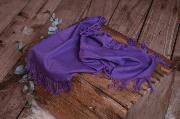 Tissu avec franges violet