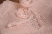 Light pink mohair bodysuit and hat