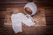 White adapted mohair set