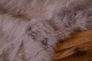Grey fur fabric