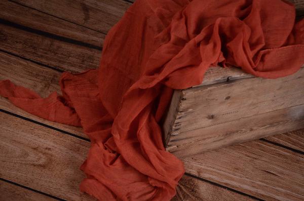 Wrap mousseline capucine