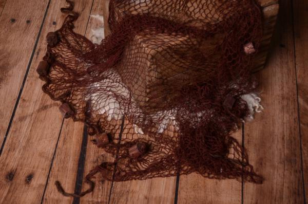Brown fishing net