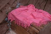 Fuchsia pink fringed little fabric