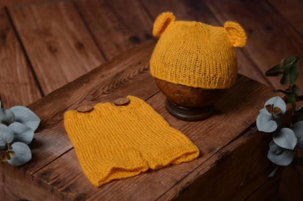 Mustard mohair set with ears