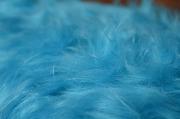 Sky blue long-hair blanket