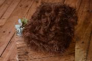 Brown long-hair blanket