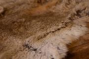 Light brown and grey fur fabric 