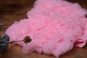 Pink ruffled nappy-cover