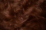 Manta de pelo largo marrón
