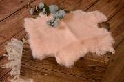 Baby pink fur fabric