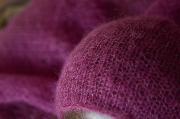Bougainvillea mohair wrap and hat set