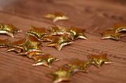 Étoiles décoratives doré 3 cm