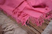 Tissu avec franges rose fuchsia