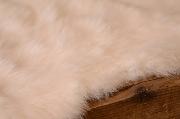 Off-white fur fabric