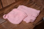 Light pink mohair set with ears