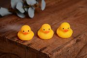 Pack of three rubber ducks 5 cm