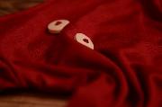 Red wine stitch long-sleeve bodysuit