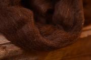 Brown combed wool