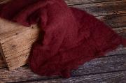 Decke aus Wolle - bourdeaux