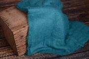 Turquoise wool blanket