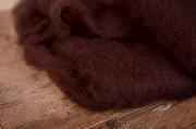 Manta de lana marrón
