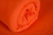 Tissu en tricot orange