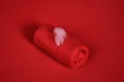 Tissu en tricot rouge