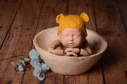 Mustard mohair set with ears